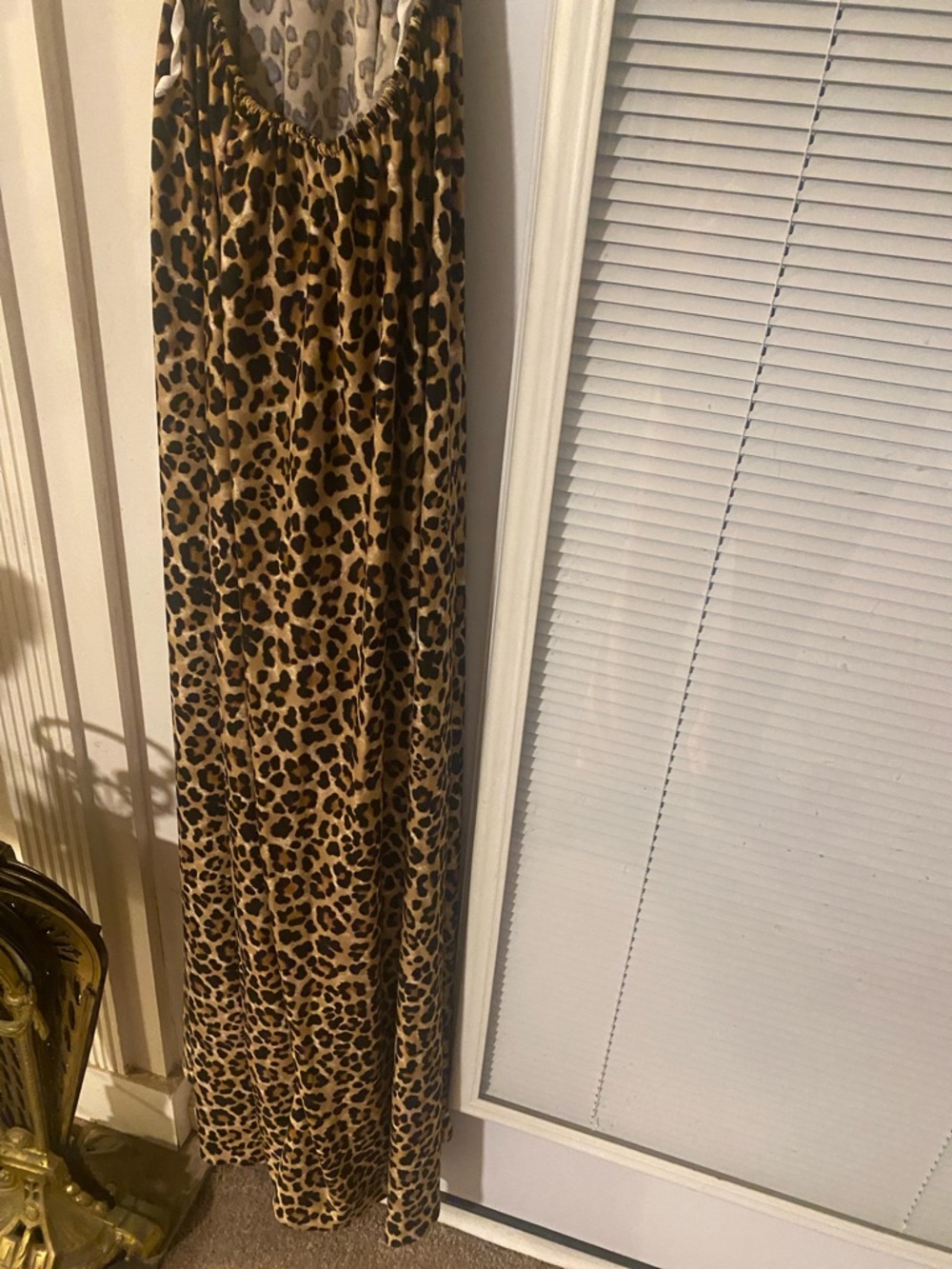 Karen T Design Leopard Print Maxi backless Dress One size $50 - Picture 5 of 6